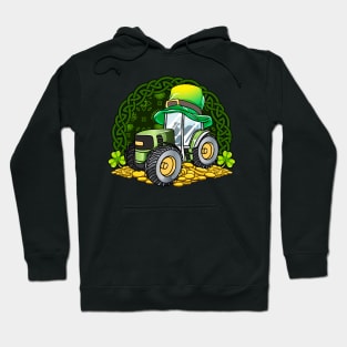 Irish Tractor Farmer Farm Farming St Patricks Day Hoodie